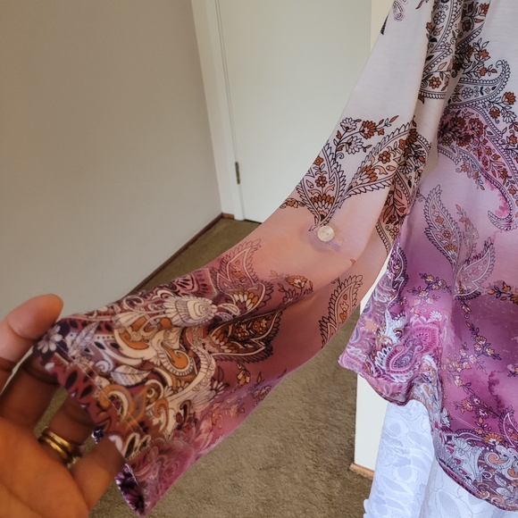 BUY 3, get 1 FREE (SEE DETAILS), Croft & Barrow Pink Tshirt Top (313) - Picture 4 of 8